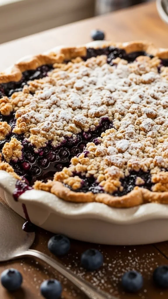 Blueberry Crumble Pie