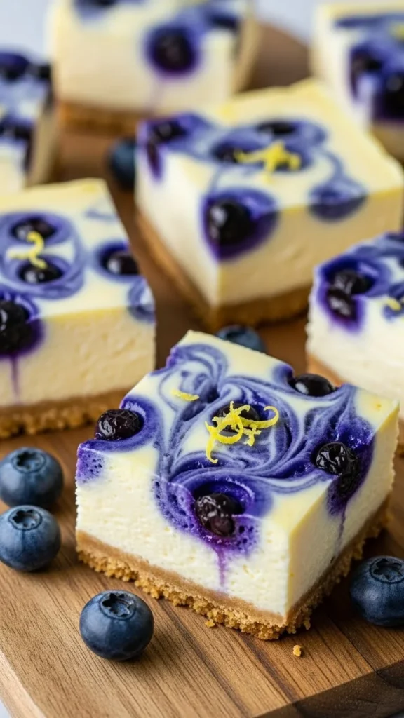 Blueberry Lemon Cheesecake Bites