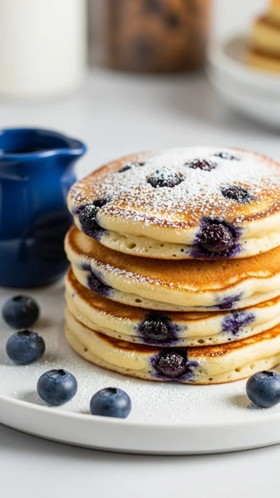 Blueberry Lemon Ricotta Pancakes