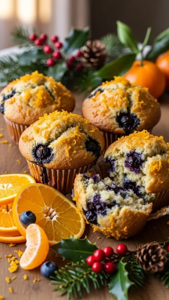  Blueberry Muffins with Winter Citrus