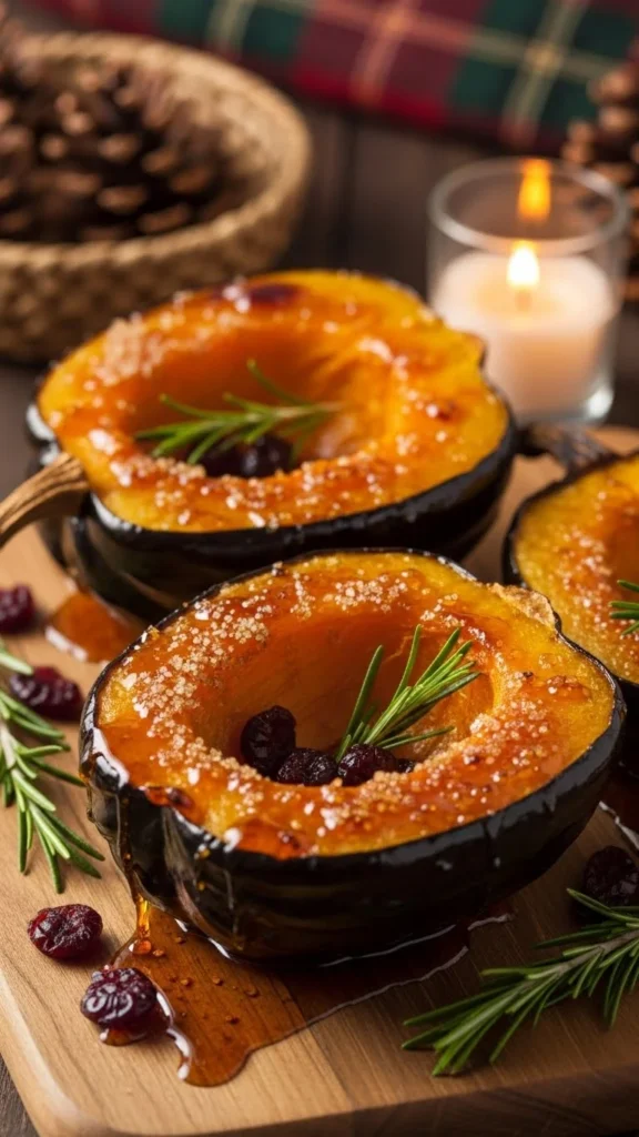 Brown Sugar Glazed Acorn Squash
