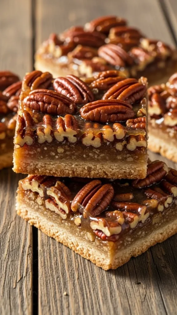 Brown Sugar Pecan Shortbread Bars