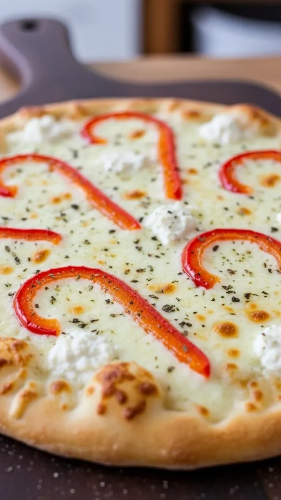 Candy Cane Pepper Pizza