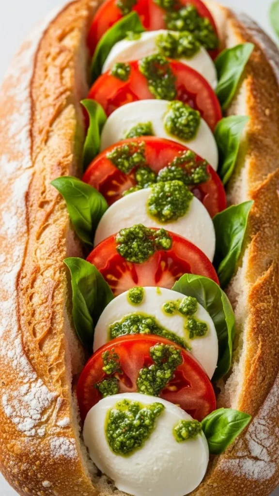 Caprese Christmas Sandwich
