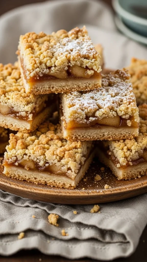  Caramel Apple Crumble Bars