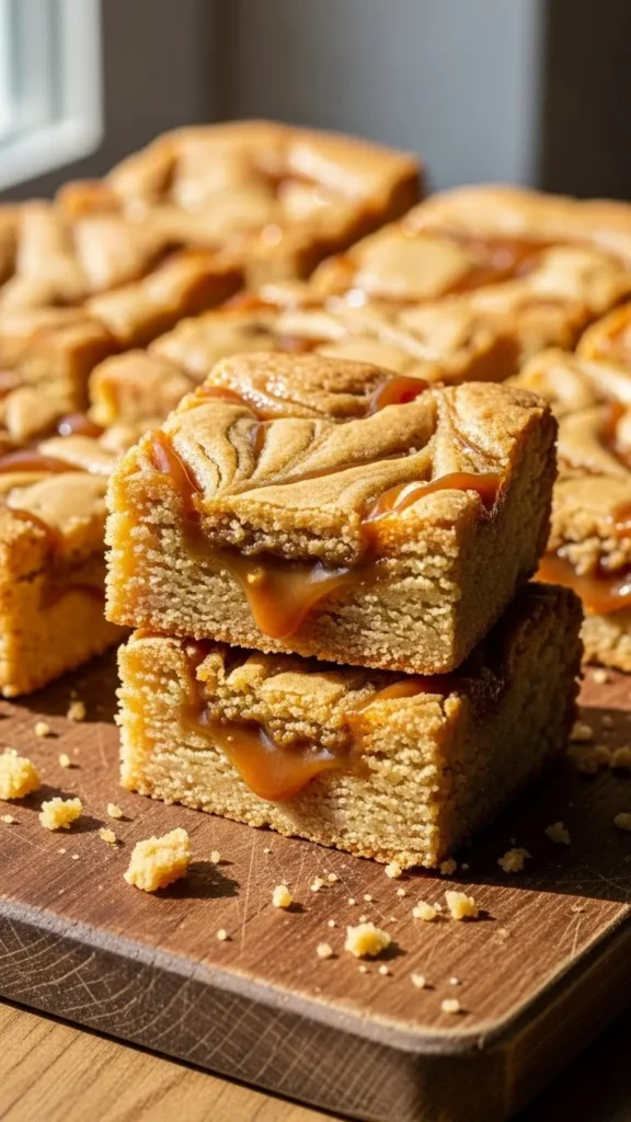 Caramel Swirl Blondies