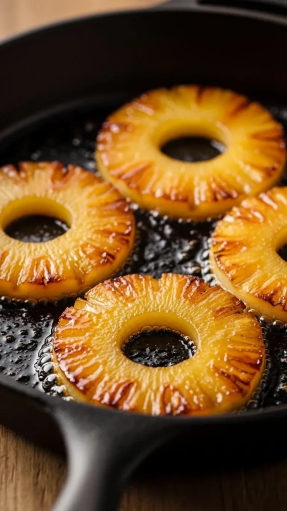 Caramelized Pineapple Slices