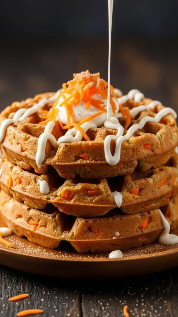  Carrot Cake Waffles