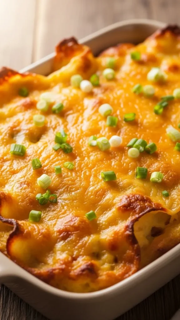 Cheddar & Green Onion Egg Bake