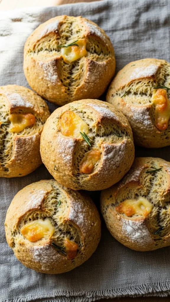 Cheddar and Herb Soda Bread Muffins