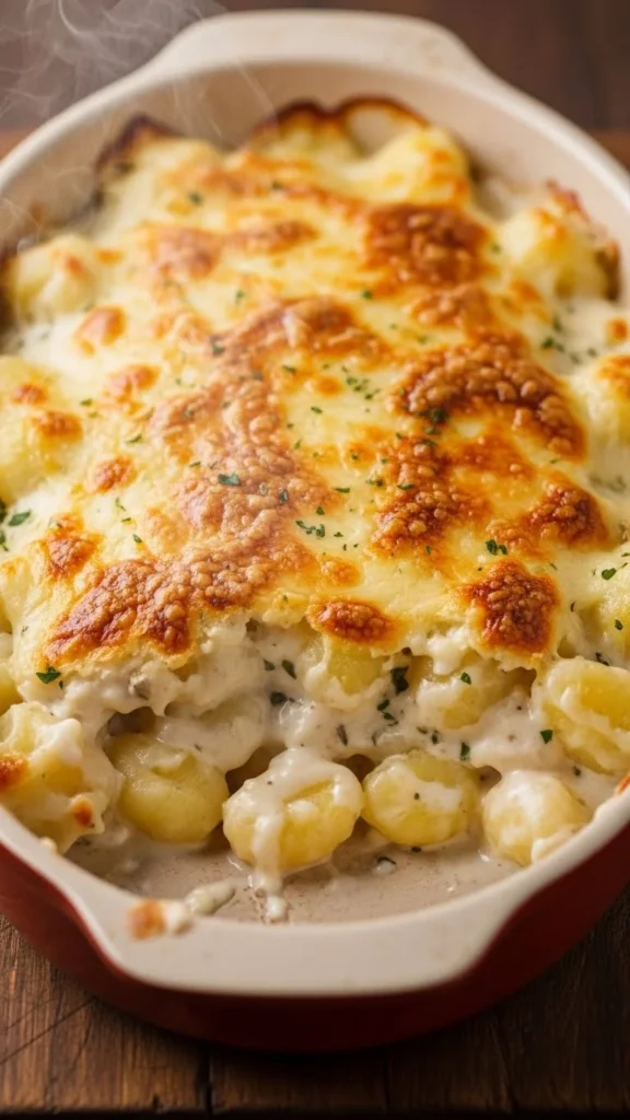Cheesy Baked Gnocchi Casserole