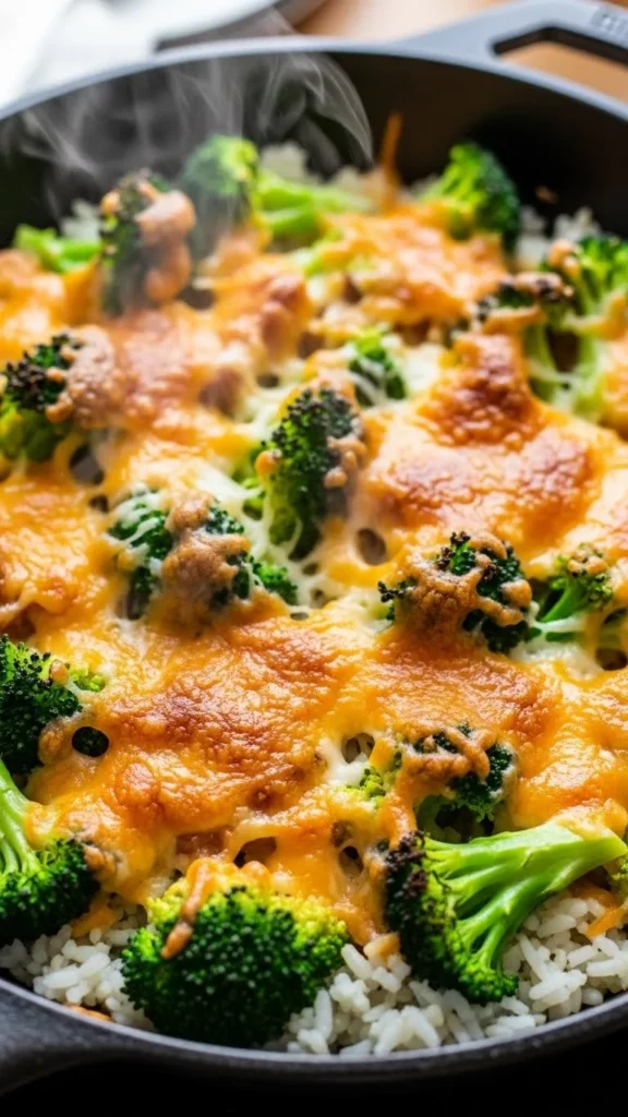Cheesy Broccoli & Rice Bake