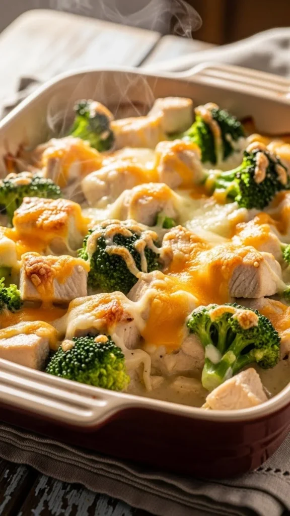 Cheesy Chicken and Broccoli Bake