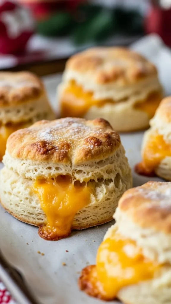Cheesy Garlic Keto Biscuits