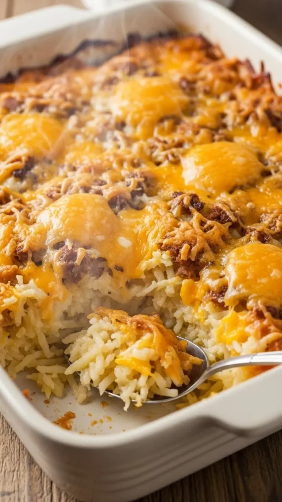 Cheesy Hash Brown Chicken Casserole