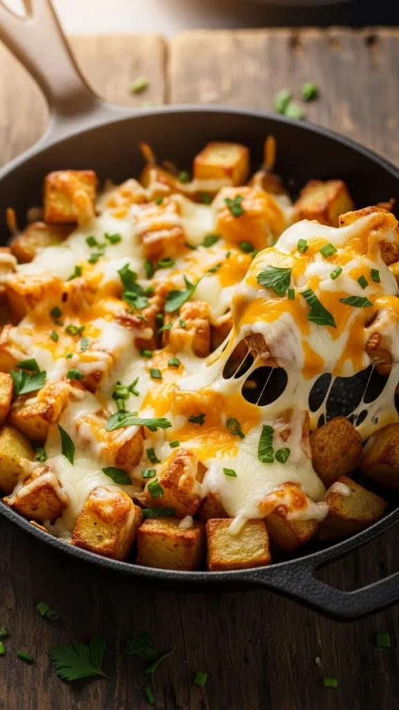 Cheesy Herb Breakfast Potatoes