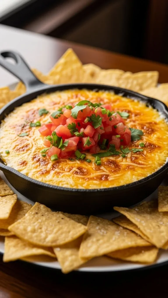  Cheesy Spinach Queso Dip