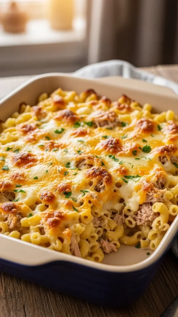 Cheesy Tuna Noodle Casserole