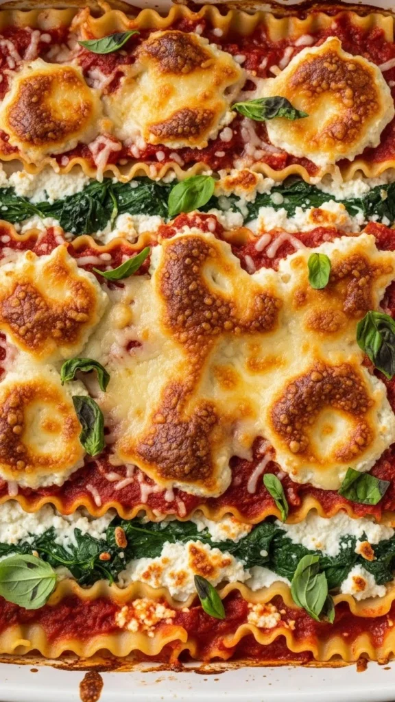 Cheesy Veggie Lasagna Bake