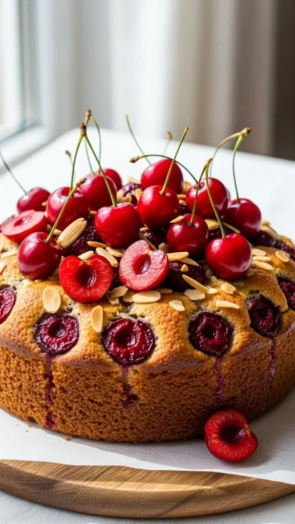 Cherry Almond Christmas Cake