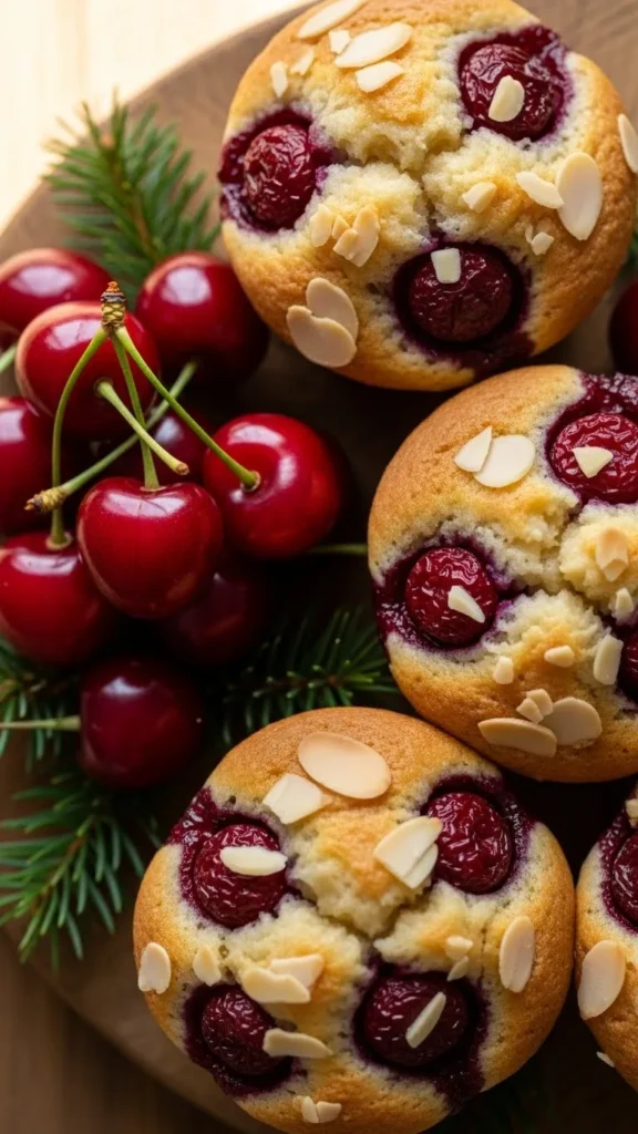 Cherry Almond Muffins