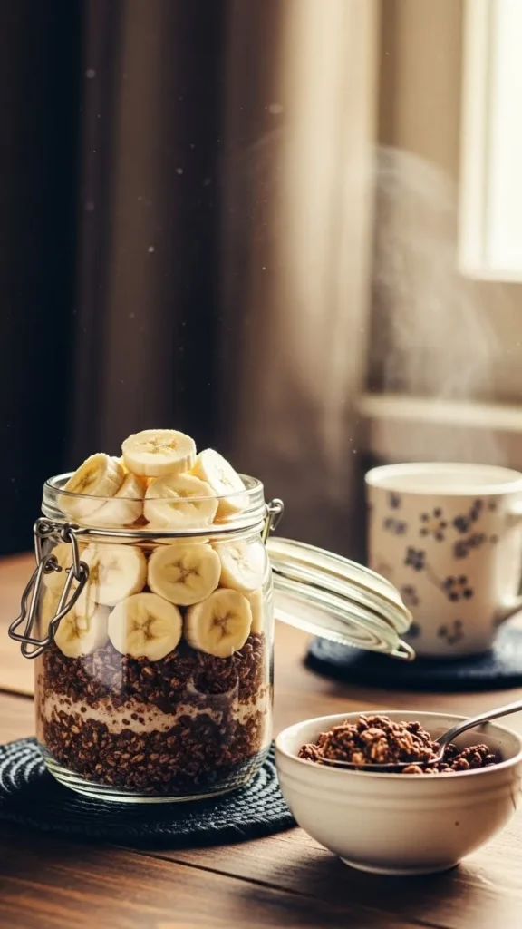Chocolate Banana Overnight Oats
