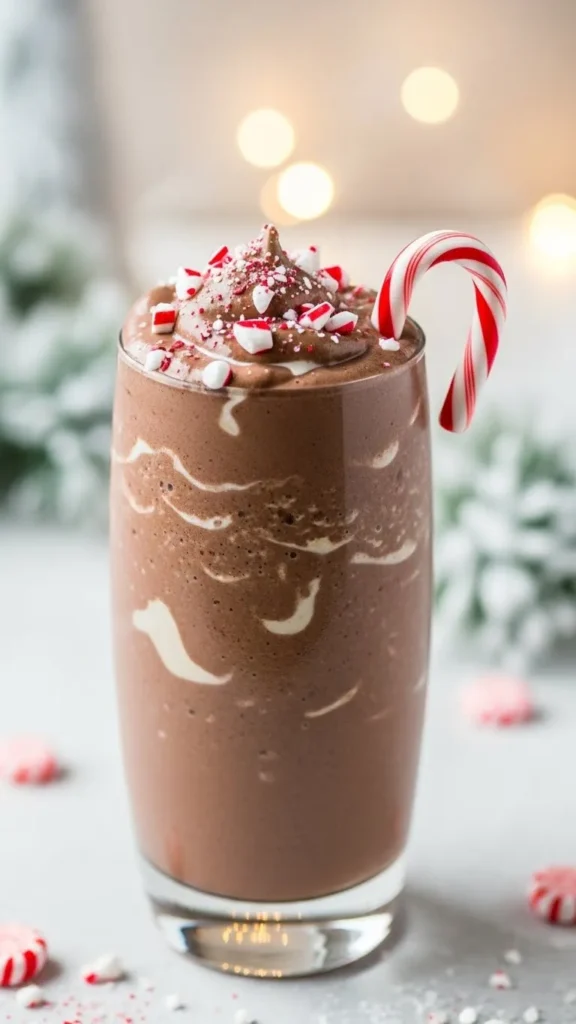 Chocolate Candy Cane Smoothie