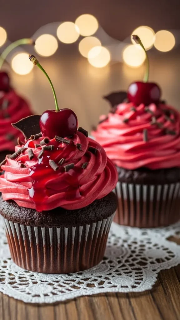 Chocolate Cherry Cupcakes