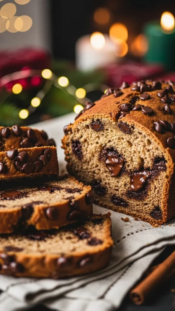 Chocolate Chip Christmas Bread