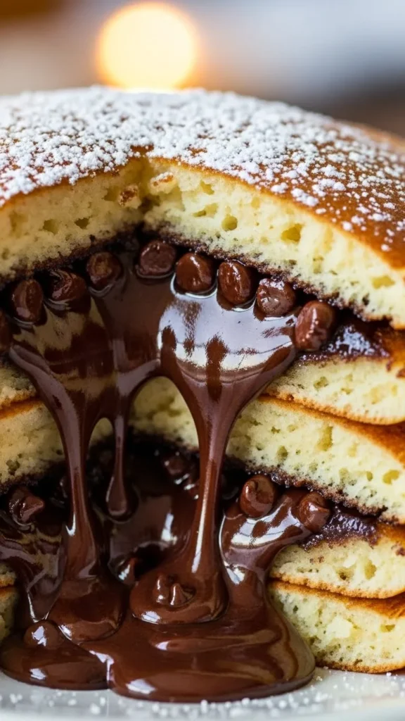 Chocolate Chip Christmas Pancakes