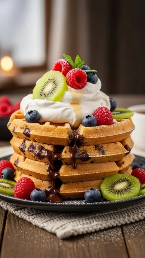 Chocolate Chip Waffles