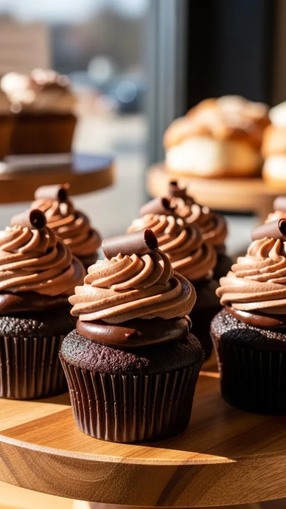 Chocolate Cream Filled Cupcakes