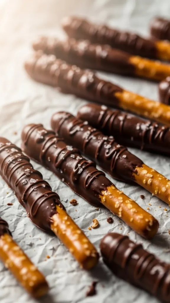 Chocolate Dipped Pretzels