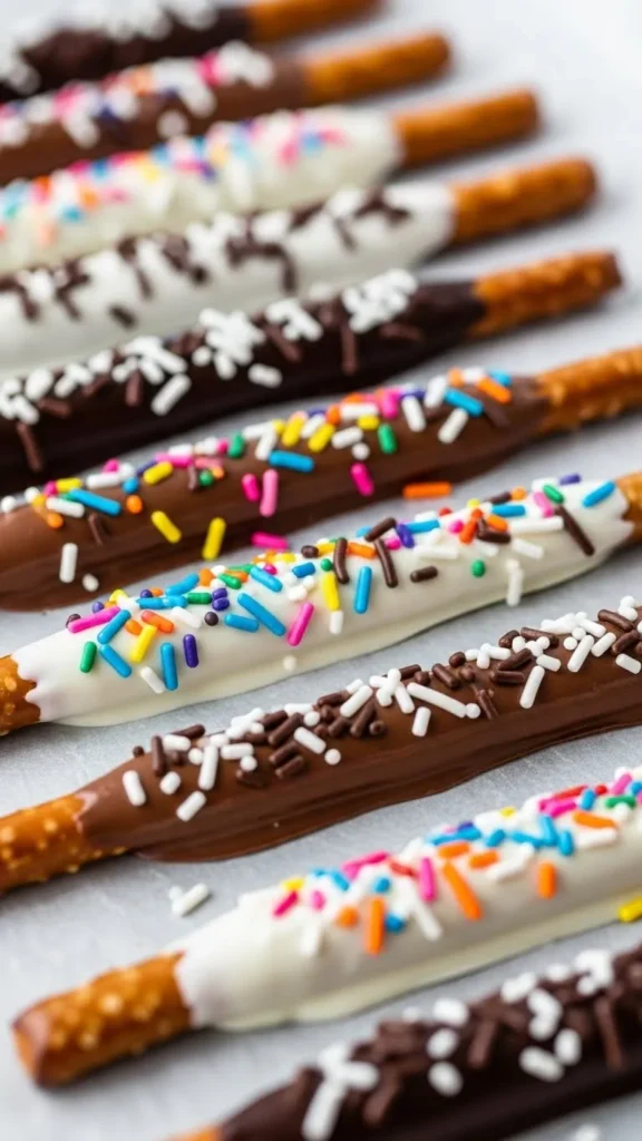Chocolate Dipped Pretzels