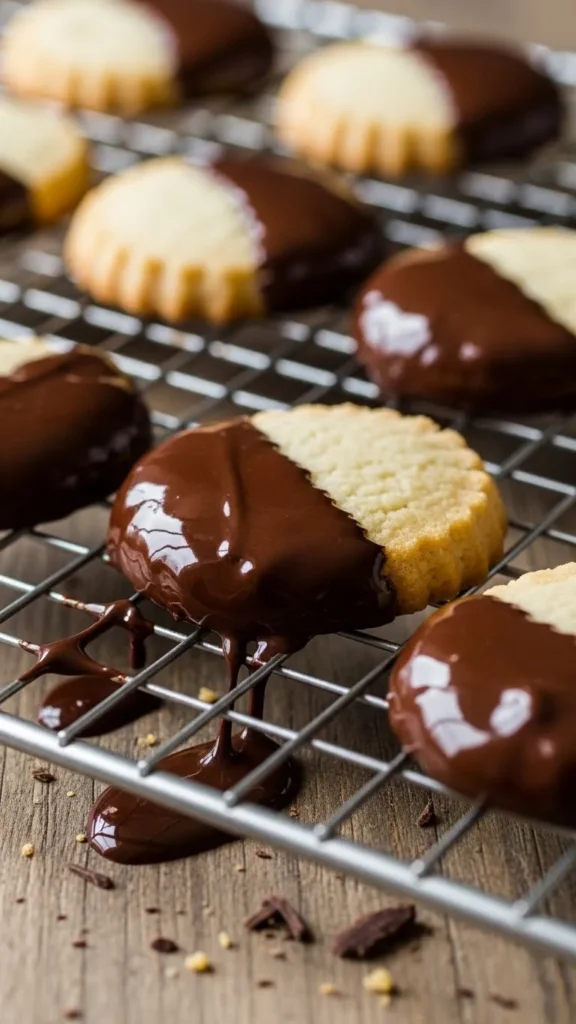 Chocolate-Dipped Shortbread