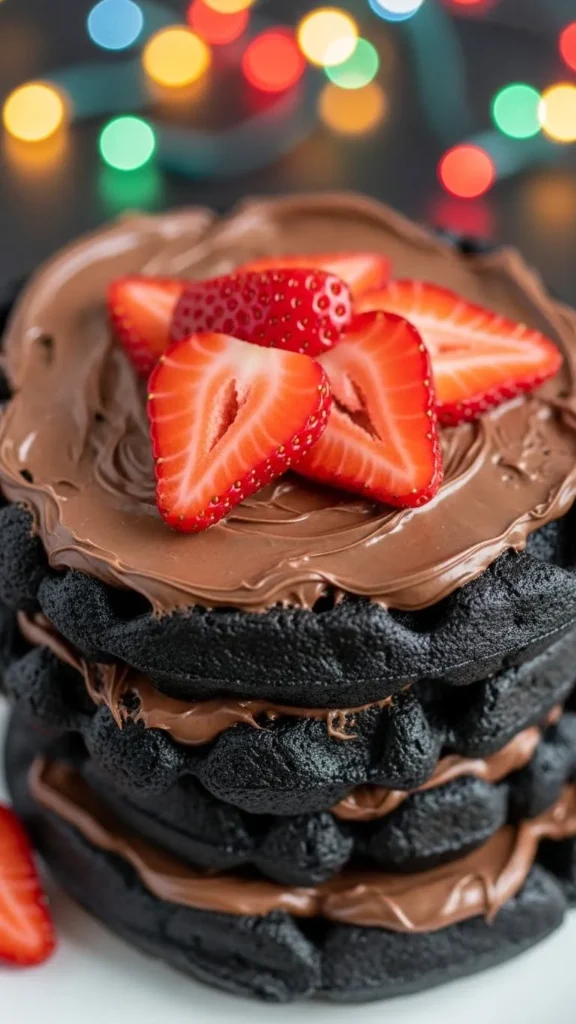 Chocolate Hazelnut Waffles