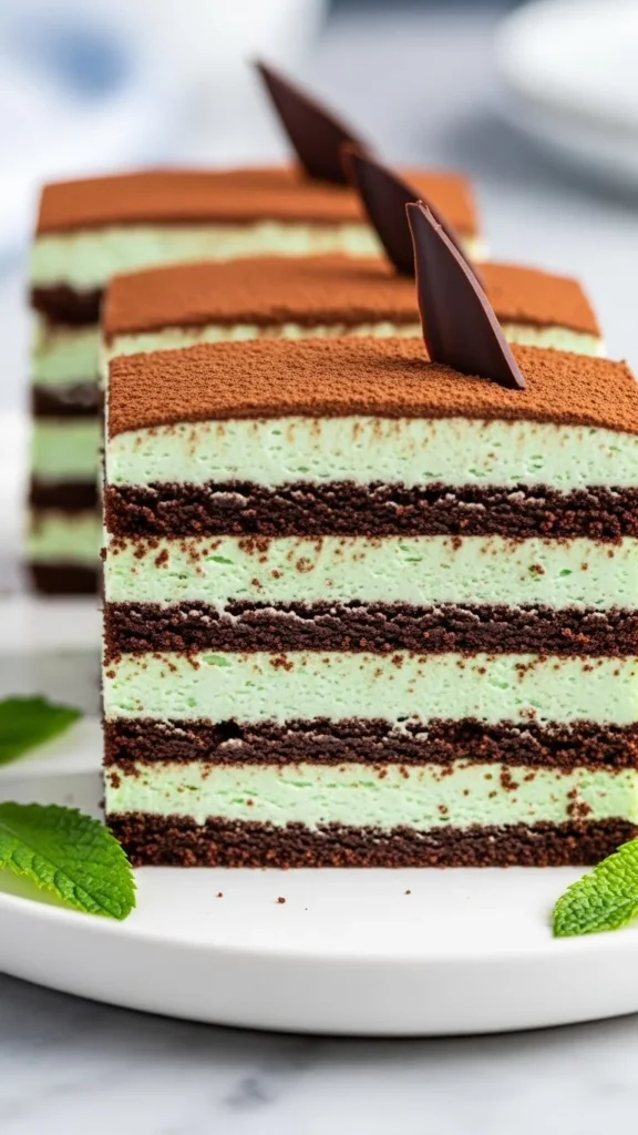 Chocolate Mint Icebox Cake