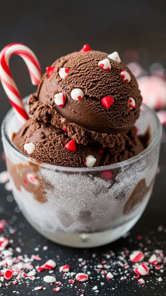 Chocolate Peppermint Chip Ice Cream