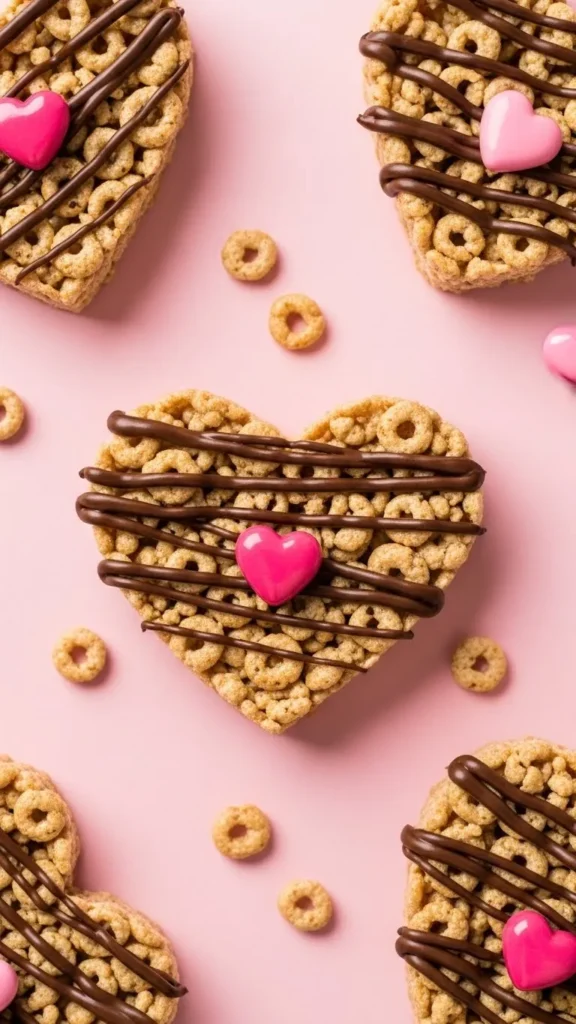 Chocolate Rice Crispy Hearts