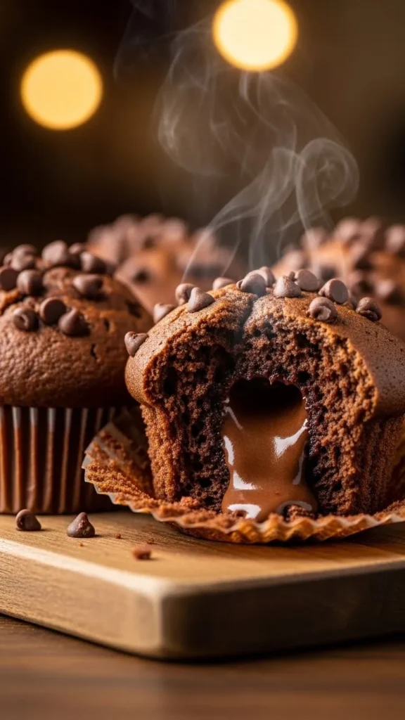 Chocolate Stuffed Muffins
