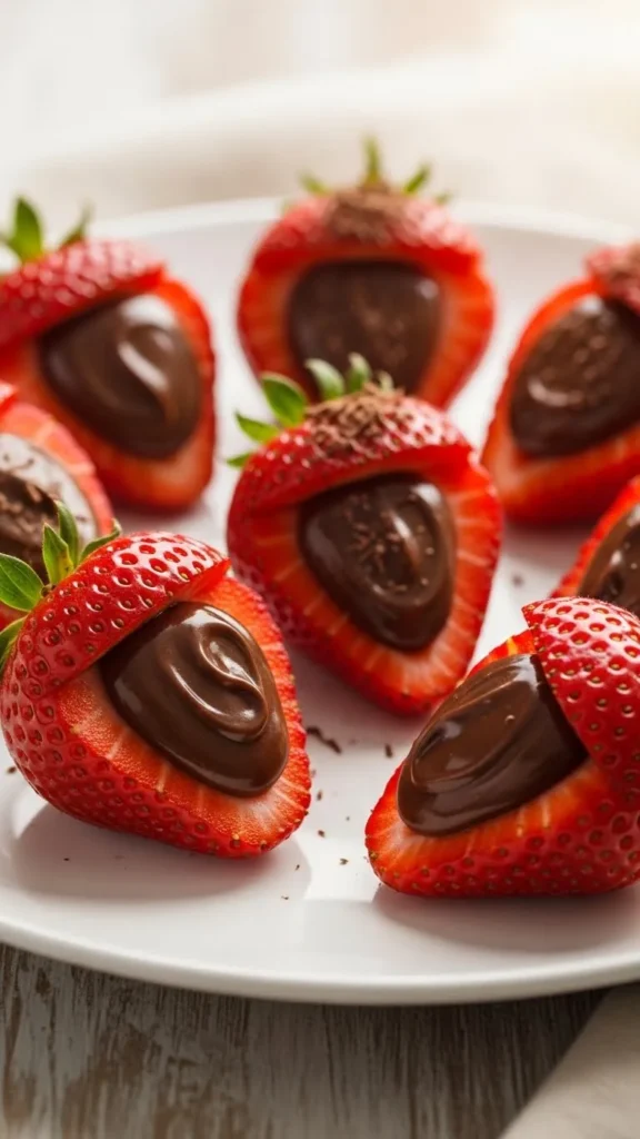 Chocolate Stuffed Strawberries