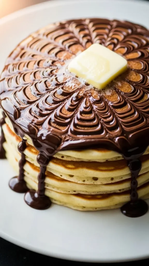 Chocolate Swirl Pancakes