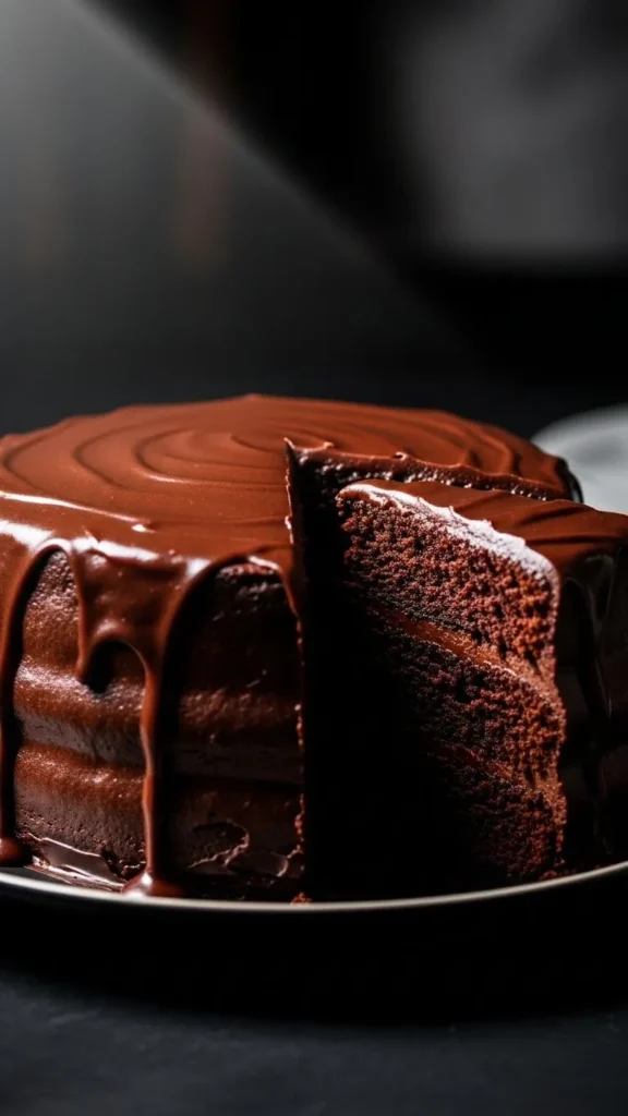 Chocolate Truffle Valentine Cake