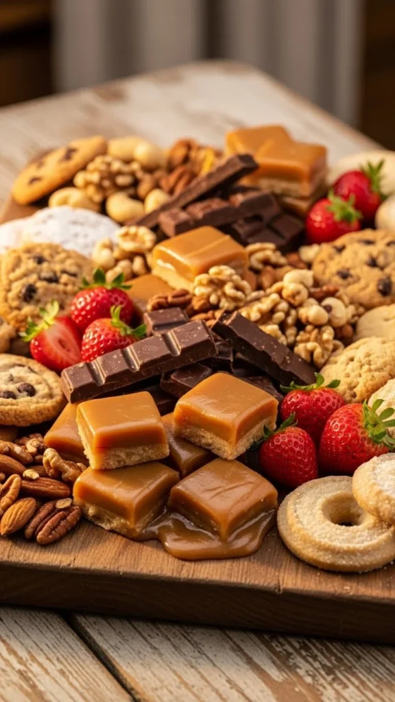 Chocolate–Caramel Holiday Dessert Board