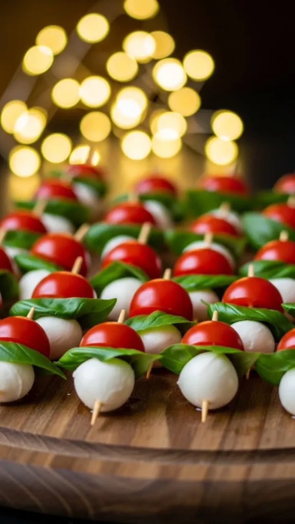  Christmas Caprese Skewer Board