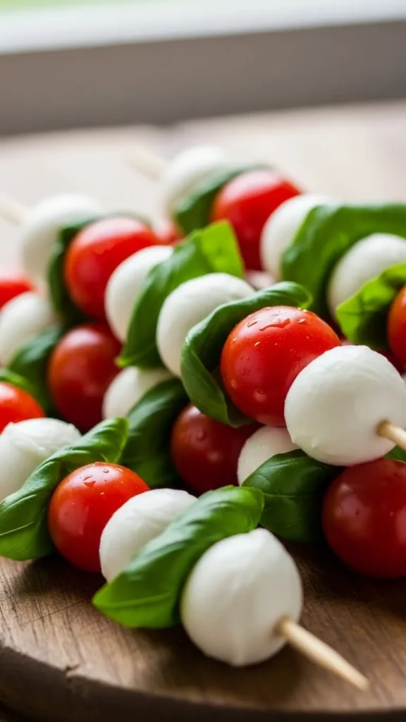 Christmas Caprese Skewers