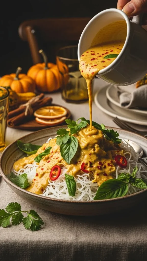 Christmas Coconut Curry Noodles