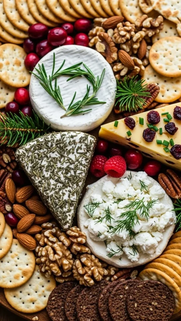 Christmas Herb & Cheese Board