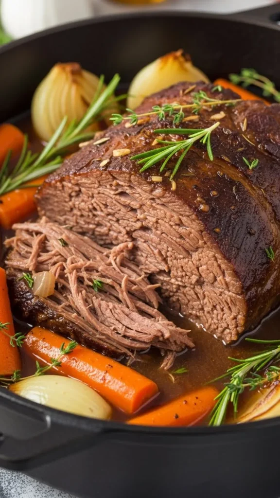 Christmas Pot Roast with Carrots & Onions