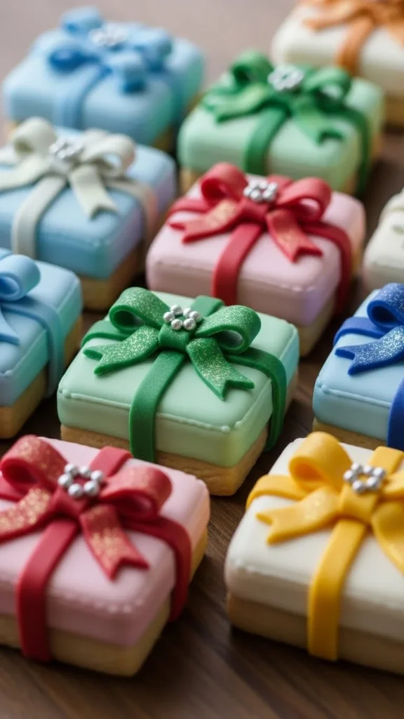 Christmas Present Box Cookies